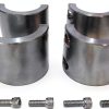 UTVDistribution Tube Clamp Set of 2 Raw Steel-5